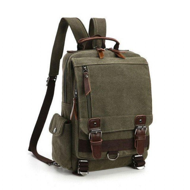 Vintage Plátěná Taška Messenger Sling Bag