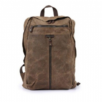 Vodotěsný Voskovaný Plátěný Batoh Na Notebook Daypack