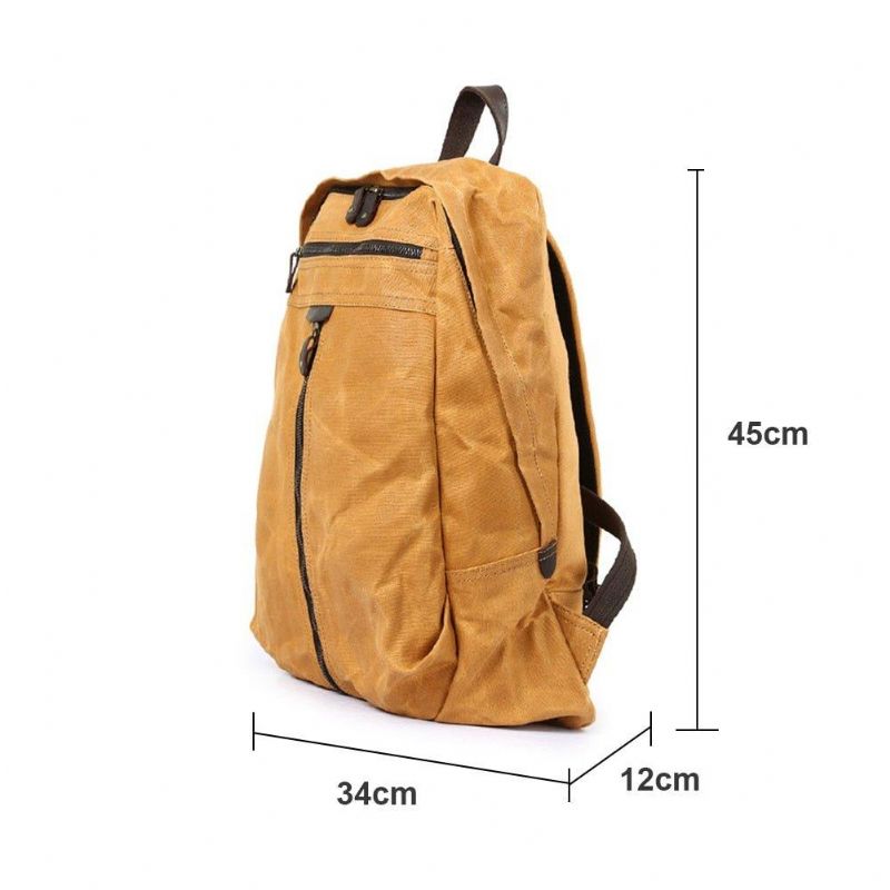 Vodotěsný Voskovaný Plátěný Batoh Na Notebook Daypack