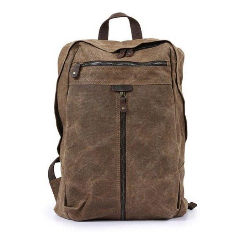 Vodotěsný Voskovaný Plátěný Batoh Na Notebook Daypack