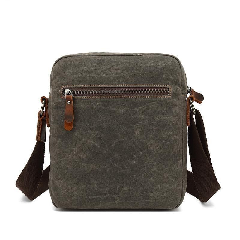 Voskovaná Plátěná Taška Small Messenger Bag Vintage