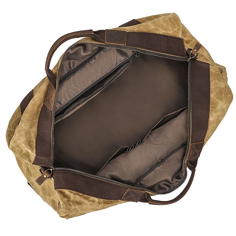 Voskovaný Plátěný Batoh Weekender Duffle Bag