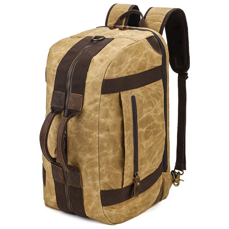 Voskovaný Plátěný Batoh Weekender Duffle Bag